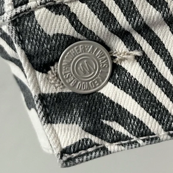 BRAND NEW MOTHER | The Out Of Pocket Jacket Hoofing It Wash in White | Size M - Picture 5 of 12